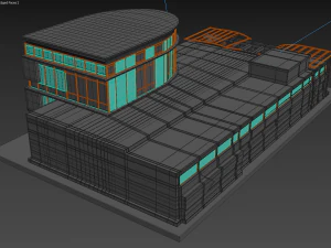 destroyed building 3D Model