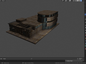 destroyed building 3D Model