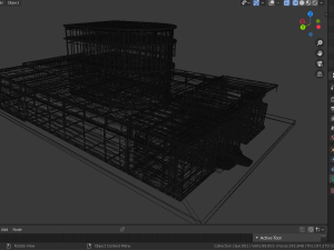 destroyed building 3D Model