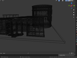 destroyed building 3D Model