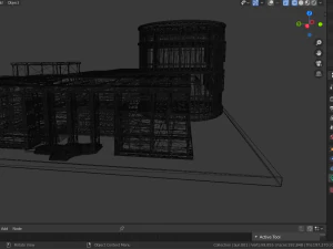 destroyed building 3D Model