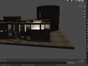 destroyed building 3D Model