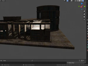 destroyed building 3D Model