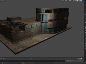 destroyed building 3D Model