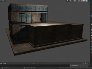 destroyed building 3D Model
