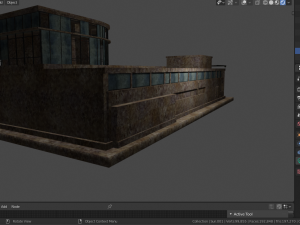 destroyed building 3D Model