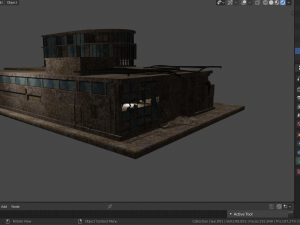 destroyed building 3D Model