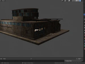 destroyed building 3D Model