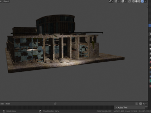 destroyed building 3D Model