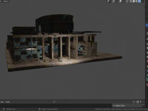 destroyed building 3D Model