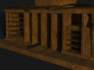 destroyed building 3D Model