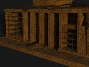 destroyed building 3D Model