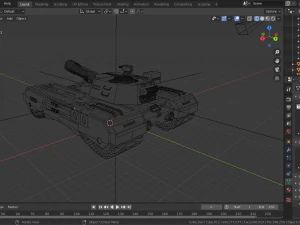 sci-fi tank 3D Model