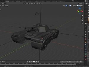 sci-fi tank 3D Модель
