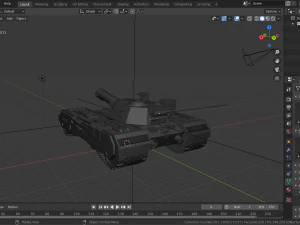 sci-fi tank 3D Model