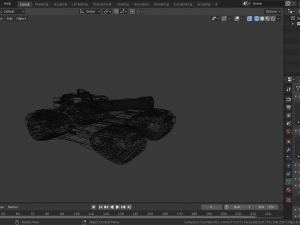 sci-fi tank 3D Модель