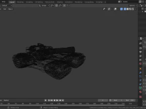 sci-fi tank 3D Model