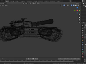 sci-fi tank 3D Model