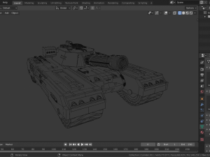 sci-fi tank 3D Модель