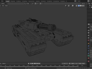 sci-fi tank 3D Model