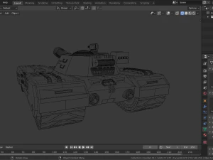 sci-fi tank 3D Model