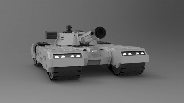 sci-fi tank 3D Модель .c4d .max .obj .3ds .fbx .stl .blend 