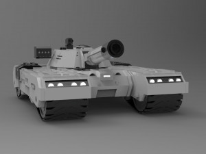 sci-fi tank 3D Model