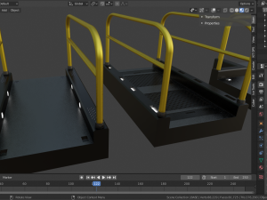 sci-fi modular catwalk Modèle 3D