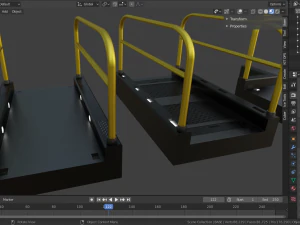 sci-fi modular catwalk 3D Model