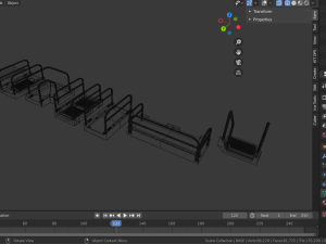 sci-fi modular catwalk Modèle 3D