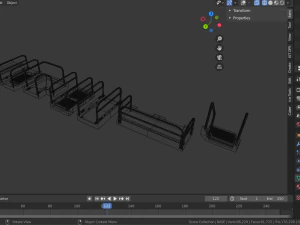 sci-fi modular catwalk 3D Model