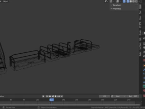 sci-fi modular catwalk 3D Model
