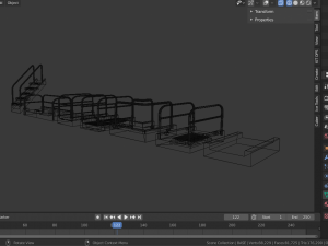 sci-fi modular catwalk Modèle 3D