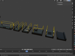 sci-fi modular catwalk Modèle 3D