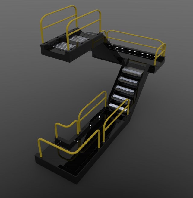 sci-fi modular catwalk Modèle 3D .c4d .max .obj .3ds .fbx .stl .blend 