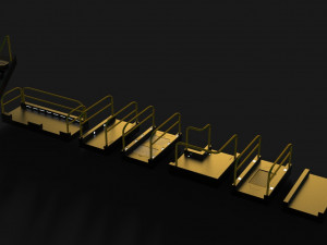 sci-fi modular catwalk Modèle 3D