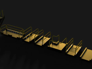 sci-fi modular catwalk 3D Model