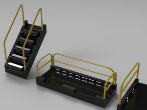 sci-fi modular catwalk 3D Model