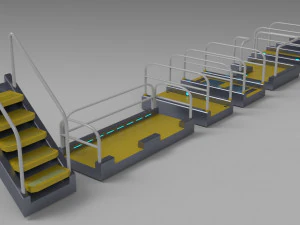 sci-fi modular catwalk 3D Model