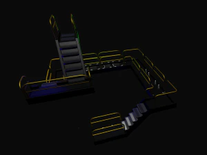 sci-fi modular catwalk 3D Model
