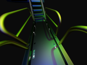 sci-fi modular catwalk Modèle 3D