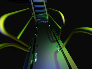 sci-fi modular catwalk 3D Model