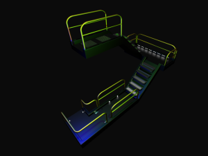 sci-fi modular catwalk Modèle 3D