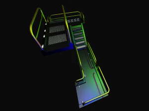 sci-fi modular catwalk 3D Model