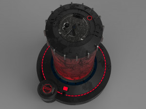 sci-fi pod 3D-Modell