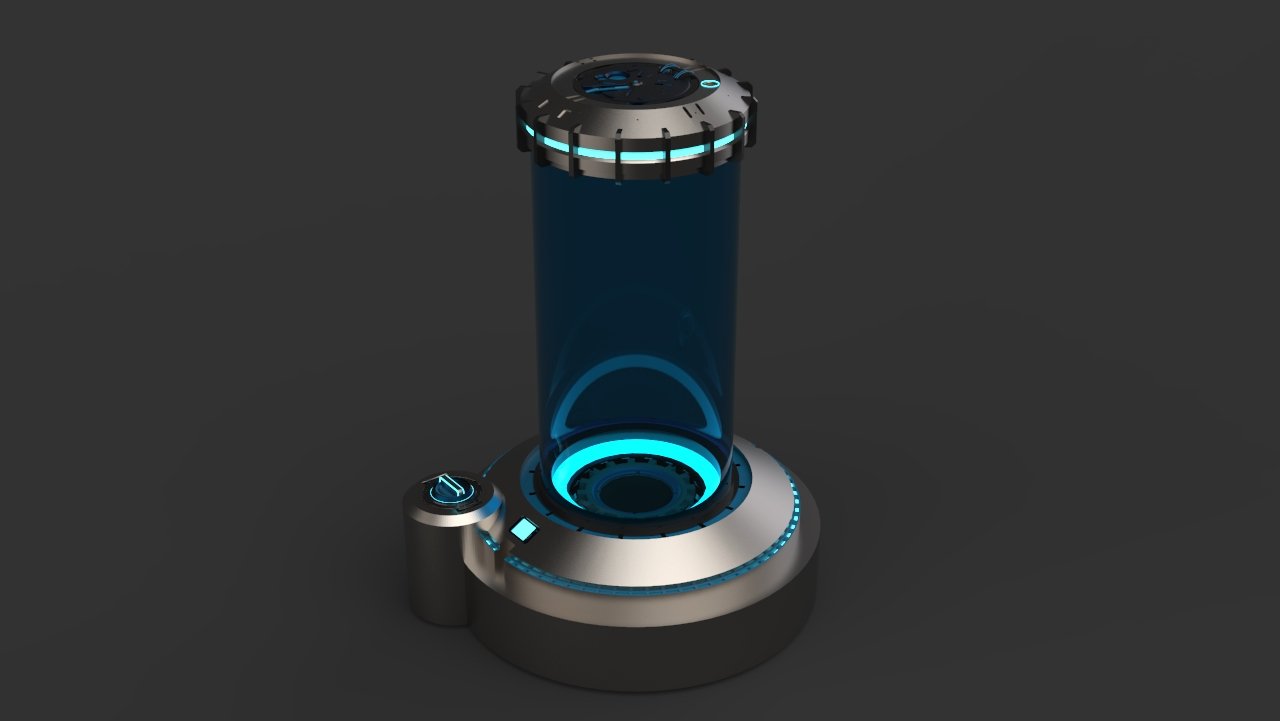 Sci Fi Liquid Container 3D model