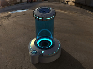 sci-fi pod 3D-Modell