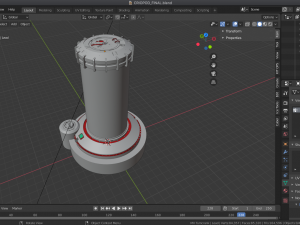 sci-fi pod 3D-Modell