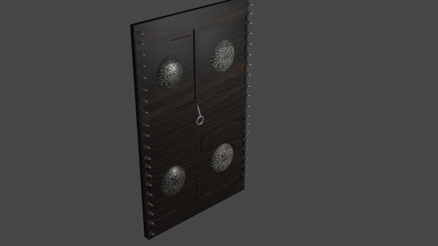 museum door 3D Model .c4d .max .obj .3ds .fbx .stl .blend