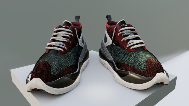 tantak running shoe 3D Model .c4d .max .obj .3ds .fbx .stl .blend 